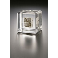 Lucite Embedment Cube Award w/ 3/8" Rounded Corner